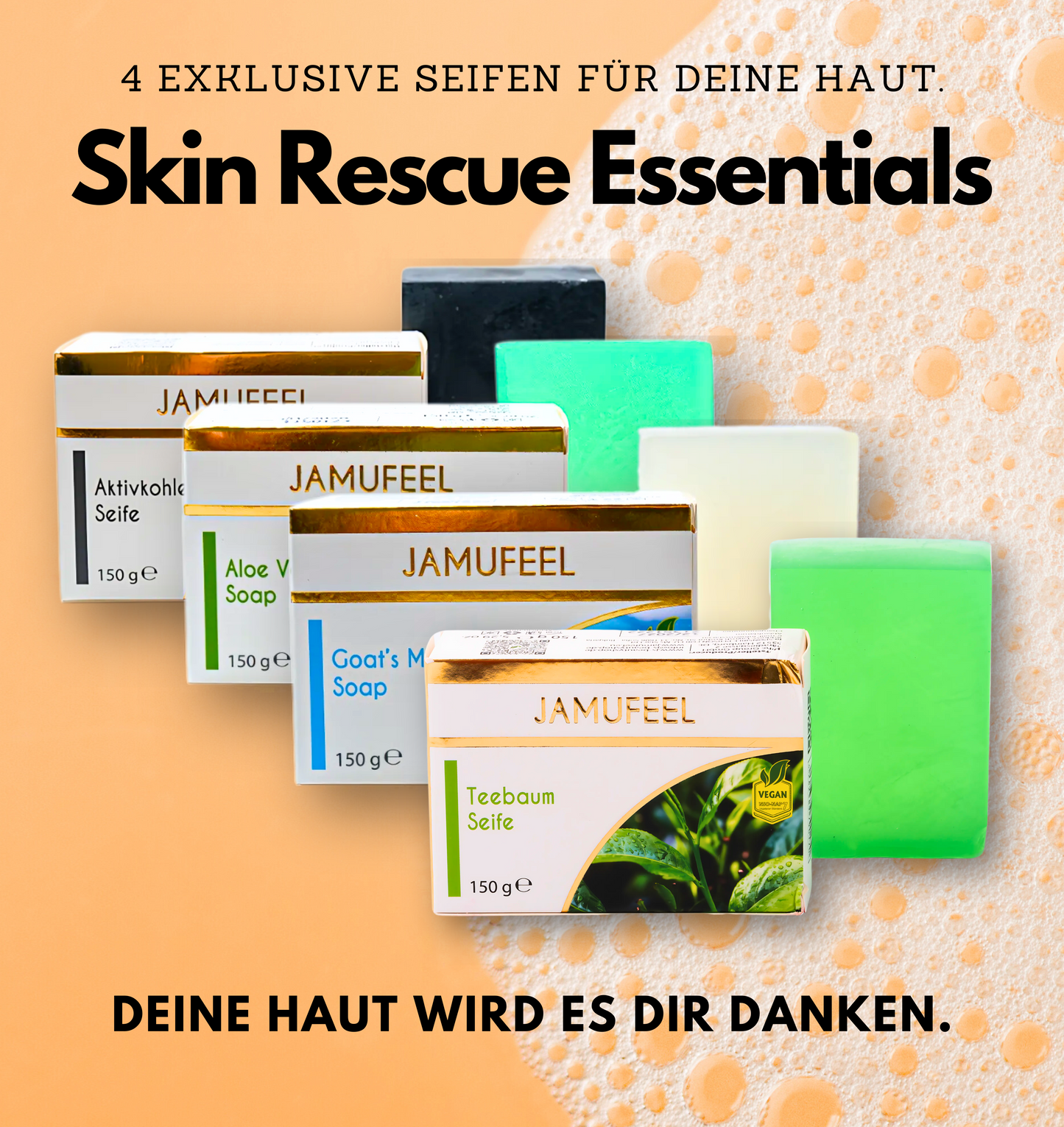 Skin Rescue Essentials (4 exklusive Seifen für deine Haut)