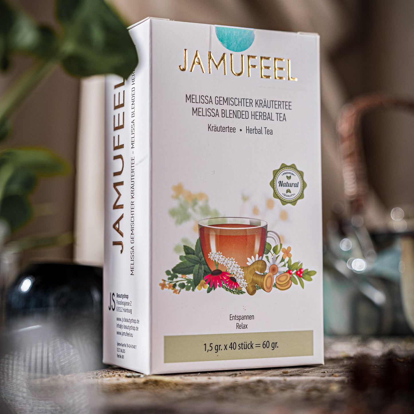 Kräutertee mit Melissa & Lavendel