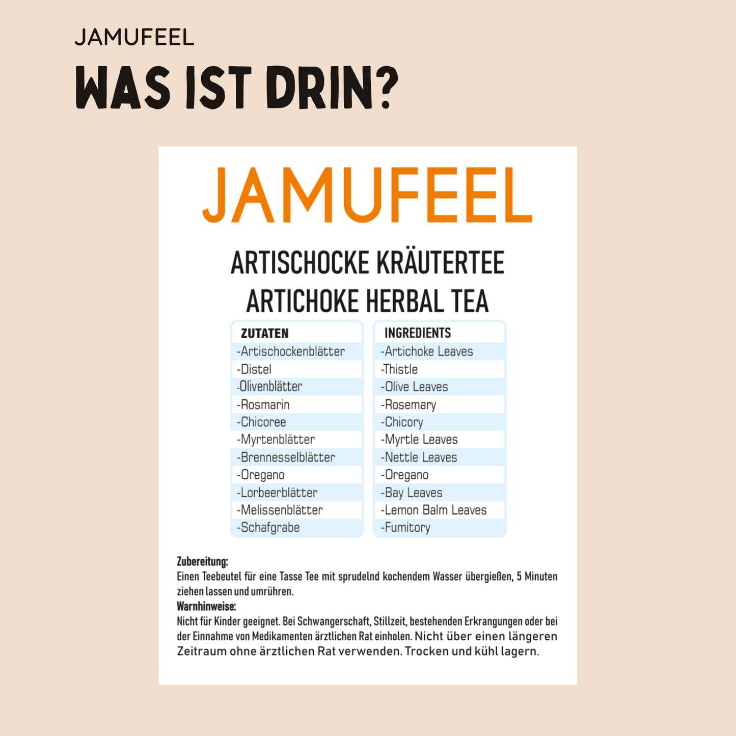 Artischocke Kräutertee