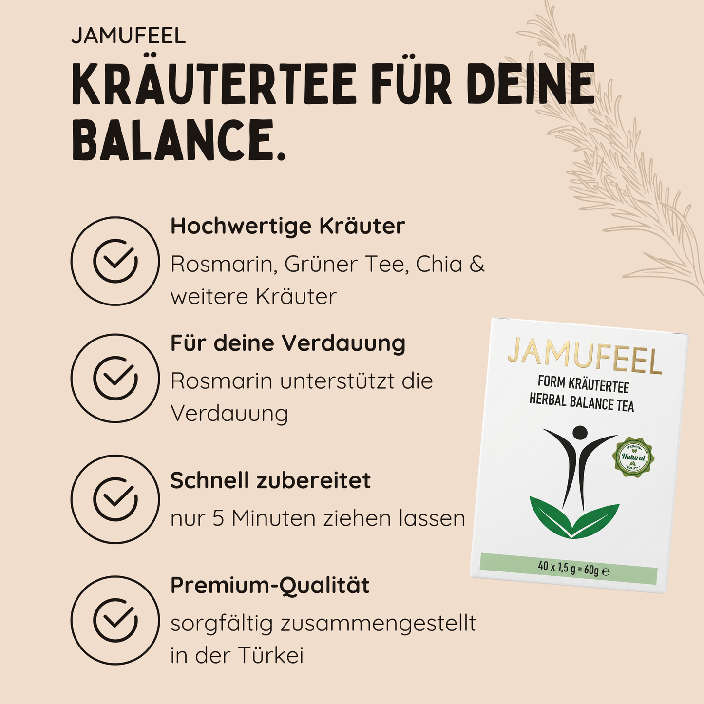 Form Kräutertee