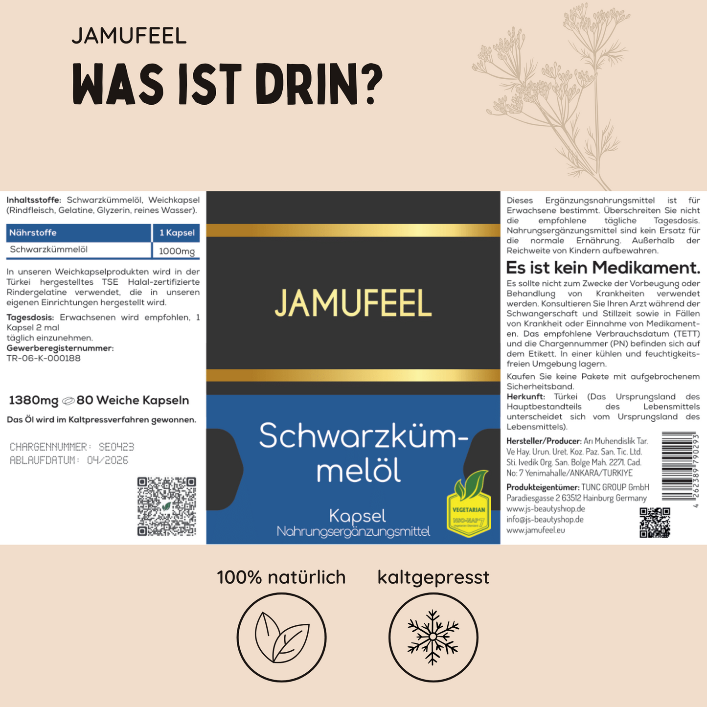 Schwarzkümmelöl Kapseln